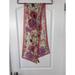 Coach Accessories | Coach Silk Scarf Rectangular Floral Pinks/Cream | Color: Cream/Pink | Size: Os