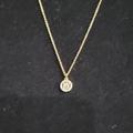 Coach Jewelry | Coach Halo Round Pendant Necklace | Color: Gold | Size: Os