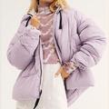 Free People Jackets & Coats | Free People Purple Hailey Hooded Puffer Coat | Color: Purple | Size: S