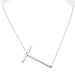 Anthropologie Jewelry | Nwt Anthropologie Block Letter Large Necklace, The Letter T | Color: Silver | Size: Os