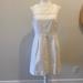 J. Crew Dresses | - J. Crew White Sleeveless Dress Eyelet Lace Trim 10 | Color: White | Size: 10