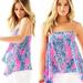 Lilly Pulitzer Tops | Lily Pulitzer Caught In The Coral Kimi | Color: Blue/Pink | Size: Xs
