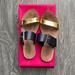 Kate Spade Shoes | Kate Spade Attitude Double Strap Sandal Black | Color: Black/Gold | Size: 6