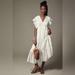 Anthropologie Dresses | Anthropologie V-Neck Ruffled Tiered Babydoll Dress | Color: White | Size: S
