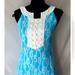 Lilly Pulitzer Dresses | Lilly Pulitzer Row Your Boat Blue & White Anchor Rope Sleeveless Shift Dress 10 | Color: Blue/White | Size: 10