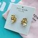 Kate Spade Jewelry | Kate Spade Earrings Gold Flower Earrings | Color: Gold/White | Size: Os