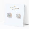 Kate Spade Jewelry | Kate Spade Opal Glitter Small Square Stud Earrings | Color: Gold/Tan | Size: Os