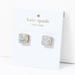 Kate Spade Jewelry | Kate Spade Opal Glitter Small Square Stud Earrings | Color: Gold/Tan | Size: Os