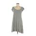 American Eagle Outfitters Dresses | American Eagle T-Shirt Dress Short Sleeves Stripes | Color: Black/Gray | Size: L