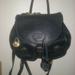 Dooney & Bourke Bags | Dooney & Bourke Vintage Backpack Navy Blue Leather Awl Purse | Color: Blue/Brown | Size: Os