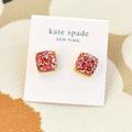 Kate Spade Jewelry | Kate Spade | Small Square | Gold Stud Earrings Purple | Color: Gold | Size: Os