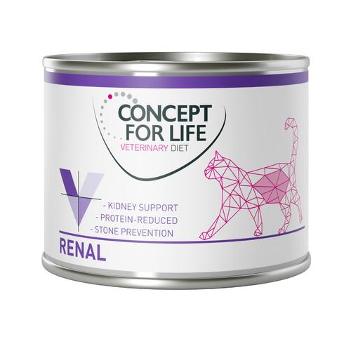 6x200 g Renal mit Hühnchen Concept for Life Veterinary Diet Katzenfutter nass