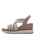 Tamaris Damen Keilsandalen, Frauen Sandalen,freizeitschuhe,offene schuhe,strandschuhe,keilsandaletten,keilabsatz,wedge-heel,bequem,MUD,42 EU