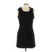 Forever 21 Casual Dress - Party Scoop Neck Sleeveless: Black Solid Dresses - Women's Size Large