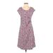 Lands' End Casual Dress - A-Line: Pink Dresses - Women's Size Small