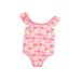 Carter's One Piece Swimsuit: Pink Hearts Sporting & Activewear - Size 12 Month