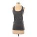 Reebok Active Tank Top: Gray Activewear - Women's Size Small