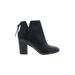 Aldo Ankle Boots: Black Print Shoes - Women's Size 9 - Almond Toe