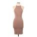 iris Casual Dress - Bodycon: Brown Dresses - Women's Size Large