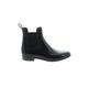 Sam Edelman Rain Boots: Chelsea Boots Chunky Heel Minimalist Black Print Shoes - Women's Size 8 - Round Toe