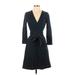 Diane von Furstenberg Casual Dress - Wrap: Blue Dresses - Women's Size 2