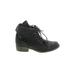 Rocket Dog Ankle Boots: Black Print Shoes - Women's Size 7 1/2 - Round Toe