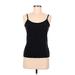 Lands' End Sports Bra: Black Activewear - Women's Size Medium