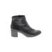 Banana Republic Ankle Boots: Black Solid Shoes - Women's Size 7 1/2 - Round Toe