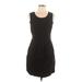 Madewell Casual Dress - Sheath Scoop Neck Sleeveless: Black Solid Dresses - Women's Size Large