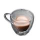 AQQWWER Water Cup Heart-Shaped Double-Layer Coffee Cup Whiskey Vodka Juice Water Cup Tea Mug Double Bottom Glass Mug Drinking (Size : 240ml)