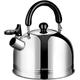 Stove Top Whistling Tea Kettle, Tea Kettle Stove Top Whistling Kettle 304 Stainless Steel Teapot with Spout Cover Hot Water Boiler Tea Kettle Tea Pot (Color : Steel, Siz (Color (Color : Steel, Size