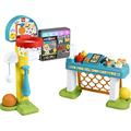 Fisher-Price Laugh & Learn Toddler Learning Toy, 4-In-1 Game Experience Sports Activity Center With Smart Stages For Ages 9+ Months