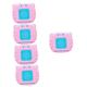 UPKOCH 5 Sets Learning Machine Card Machine Toys Travel Toy Language Learning Toy Dolls House Accessories Flash Reading Machine Animal Toy Child Abs Communication Card Puzzle Pink