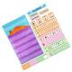 BESTonZON 3 Sets English Grammar Teaching Aids Letter Educational Posters Letter Learning Cards Hanging Pocket Chart Letter Cards Mha Poster Creative Pocket Chart Polyester Course Portable