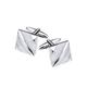Classic Silver Cufflinks For Mens Simple French Shirt Cuffs, Stylish Men'S Jewelry Accessories For Weddings, Birthdays, Anniversaries, Father'S Day (White)
