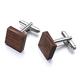 Jewelry Men'S Cufflinks Men'S Sandalwood Cufflinks Square Wood Clothing Accessories Cufflinks (A 2)