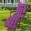 KYMMPL Classic Design Sunlounger Cushion Only Portable Rocking Chair Cushions Simple Anti-slip Bench Cushions for Outdoor Furniture Soft Deck Chair Cushion (Purple,180 * 55)