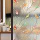 Window Privacy Film Window Privacy Film Stained Glass Window Film Non Adhesive Static Glass Film Bird Pattern Decor Frosted Glass Window Film Window Film Decorative (Size : 75x100 cm)