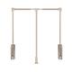 Pull-down Wardrobe Clothes Rail - Adjustable Wardrobe Clothing Rail, Stainless Steel Extendable Wardrobe Hanging Rod, Double Damping Slide Rail Clothes Rail, Load-bearing 30k (Size : 890-1210mm)