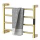 Towel Warmer / Towel Warmer 4 Bar Wall Mounted Bathroom Electric Heater Towel Rack with Timer, Intelligent Constant Temperature 304 Stainless Steel Heated Towel Rail Radiator, 540X448x86.5Mm,Gold ( Co