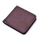 HJGTTTBN Mens Wallet Casual Men Short Wallet Leather Business Card Holder Credit Card Case Vintage Male Bifold Walle (Color : Brown)