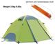 AQQWWER Tents Lightweight Tent Outdoor Camping Hiking Tents With Carry Bag Double Layer Backpack Compact Tent (Color : Aluminum green)