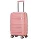 NESPIQ Business Travel Luggage Travel Suitcase with Spinner Wheels,Lightweight Ergonomic Handles, Traveling Suitcases Light Suitcase (Color : Roze, Size : 18inch)