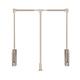 Pull-down Wardrobe Clothes Rail - Adjustable Wardrobe Clothing Rail, Stainless Steel Extendable Wardrobe Hanging Rod, Double Damping Slide Rail Clothes Rail, Load-bearing 30k (Size : 660-890mm)