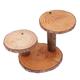 POPETPOP 3 Pcs Solid Wood Flower Pot Stand Outdoor Flower Pot Plant Shelf Indoor Vase Decor Outdoor Plant Shelves Plants for outside Indoor Plant Pots Balcony Wooden Corner Frame Flowerpot