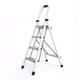 Telescoping Ladder, Aluminum Alloy Foldable Step Ladders with Armrests Multipurpose Ladder Portable Household Safety Ladder Stepladder (Color : Ivory, Size : 74.5 * 136cm) surprise gift