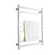 Towel Warmer/Electric Towel Warmer Bathroom Radiator, Wall Mounted Electric Heated Towel Rack Black, 304 Stainless Steel Heated Towel Rail 7 Bar Bath Towel Heater,White,Hardwired (Color : Black, S