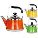 Large Capacity Fastest Boiling30Stainless SteeKettle, Gas, Electric, Induction Stove ColoKettle TeKettle,Orange,5L