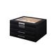 XIYUNLAI Jewelry Boxs Drawer Type Jewelry Box Storage Box Cosmetic Box Ring Earring Necklace Bracelet Watch Small Jewelry Three-layer Storage Box Jewelry Organizer Box (Color : A)