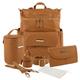 Nazareno Gabrielli 5805 Faux Leather Baby Changing Bag Set, Leather, One Size